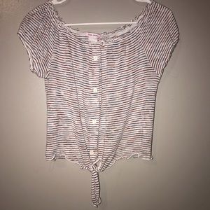 Off the shoulder crop top